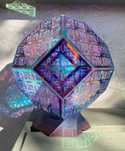 Load image into Gallery viewer, Flower of Life Truncated Octahedron || LampGeo || Rechargeable LED Shadow Lamp