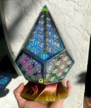 Load image into Gallery viewer, Prismatic Flower of Life || LampGeo || Rechargeable LED Shadowlamp