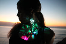 Load image into Gallery viewer, The Wavy Teardrop || LED Pendant || Red Cedar