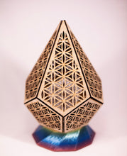 Load image into Gallery viewer, Prismatic Flower of Life || LampGeo || Rechargeable LED Shadowlamp