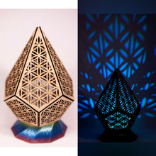 Load image into Gallery viewer, Prismatic Flower of Life || LampGeo || Rechargeable LED Shadowlamp