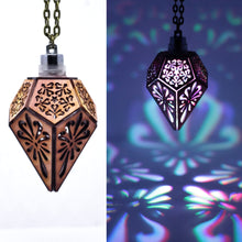 Load image into Gallery viewer, The Wavy Teardrop || LED Pendant || Red Cedar