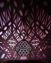 Load image into Gallery viewer, Flower of Life Truncated Octahedron || LampGeo || Rechargeable LED Shadow Lamp
