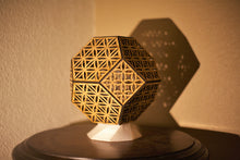 Load image into Gallery viewer, Flower of Life Truncated Octahedron || LampGeo || Rechargeable LED Shadow Lamp