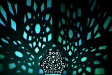 Load image into Gallery viewer, Lotus Dodecahedron || LampGeo || LED Rechargeable Shadow Lamp