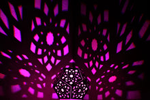 Load image into Gallery viewer, Lotus Dodecahedron || LampGeo || LED Rechargeable Shadow Lamp