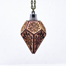 Load image into Gallery viewer, The Wavy Teardrop || LED Pendant || Red Cedar
