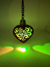 Load image into Gallery viewer, Radiant Heart || LED Pendant || Red Cedar