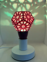 Load image into Gallery viewer, Purple Star Rosette Dodecahedron || Bulbgeo Rediscovered