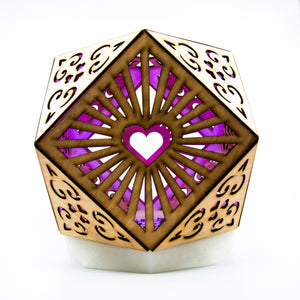 Cubo Love || LampGeo || Rechargeable LED Shadow Lamp
