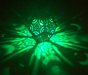 Starfish Dodecahedron || LED Pendant || Cherry Wood