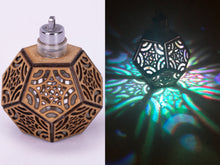 Load image into Gallery viewer, Starfish Dodecahedron || LED Pendant || Cherry Wood