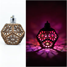 Load image into Gallery viewer, Star Rosette Dodecahedron || LED Pendant || Cherry Wood