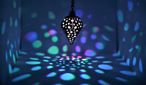 The Bubbly Diamond || LED Pendant || Cherry Wood