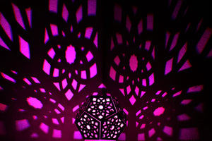 Lotus Dodecahedron || LampGeo || LED Rechargeable Shadow Lamp