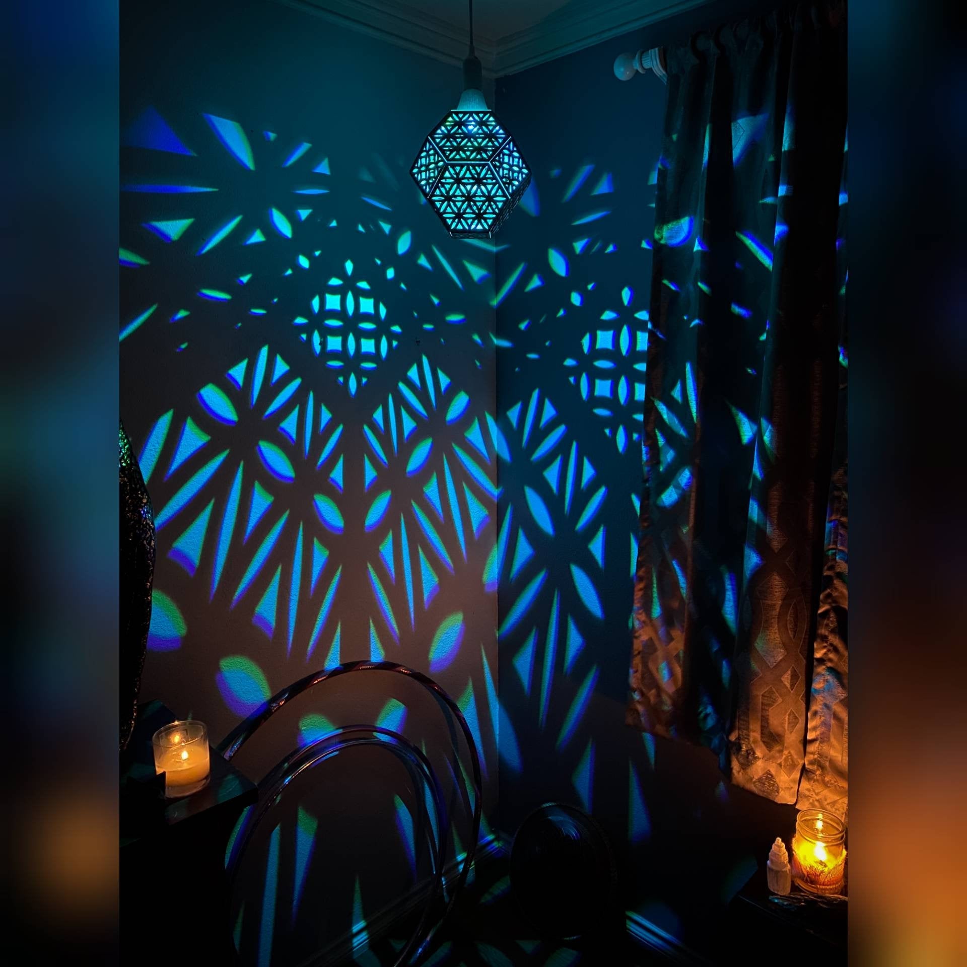 keme様４点おまとめ／Floreal ×２／Sapho／Octogonal Flower of Life Truncated Octahedron || BulbGeoXL – AglowGeo