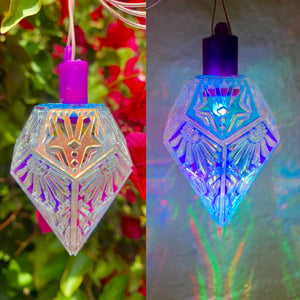 Iridescent Acute Prism || LED pendant