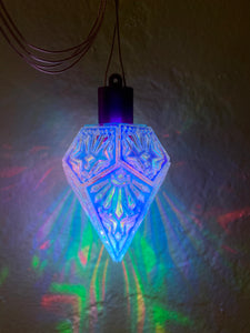 Iridescent Acute Prism || LED pendant