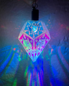 Iridescent Luna Lux || LED pendant