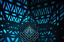 Load image into Gallery viewer, Flower of Life Truncated Octahedron || LampGeo || Rechargeable LED Shadow Lamp
